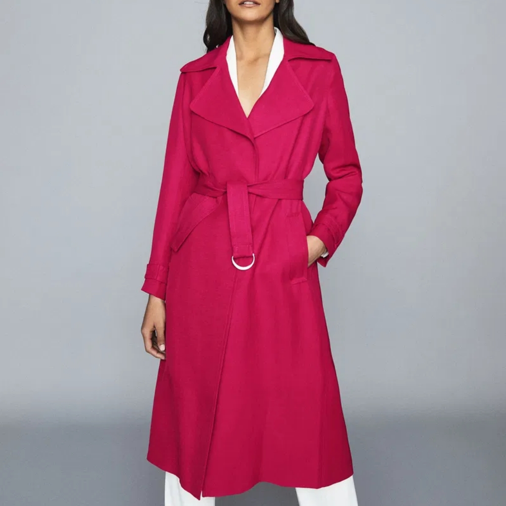 Reiss | Lianna Linen Blend Duster Coat